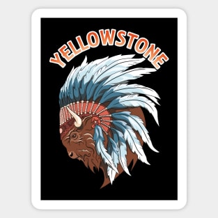 Buffalo Head - Yellowstone Wildlife Sticker